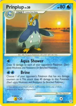 Prinplup - 58/130 Diamond & Pearl - Pokemon TCG - 2007 - Image 1