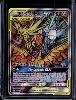 2016-19 Pokemon SM Black Star Promos Moltres & Zapdos Articuno Tag Team #SM210 - Image 1
