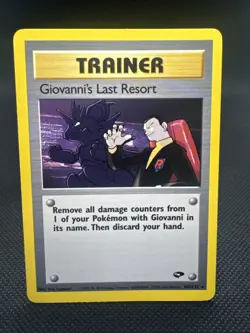 Giovanni's Last Resort 105/132 Gym Challenge NM Pokemon TCG - Image 1