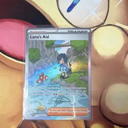 Pokemon Lana's Aid Trainer 219/167 Sv06 Twilight Masquerade Full Art Holo SIR - Image 1