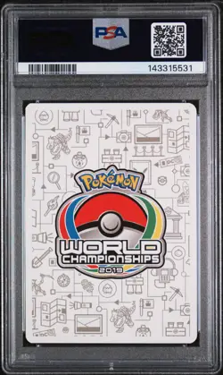2019 POKEMON 2019 WORLD CHAMPIONSHIPS DECK: PERFECTION #71 MEWTWO & MEW GX PSA 9 - Image 2