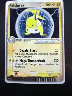 Raichu ex 98/100 Sandstorm Holo Rare Pokemon TCG Nintendo Pikachu HP - Image 1
