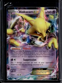 2016 Pokemon XY Fates Collide Alakazam Holo #25/124 - Image 1