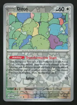 Ditto #132/165 SV: Scarlet & Violet 151 Pokemon (1V) - Image 1