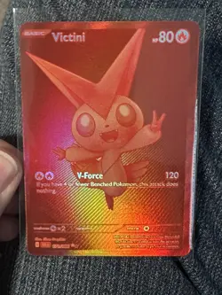 Pokemon Scarlet Violet Red Victini English, Black Bolt & White Flare 172/086 - Image 1