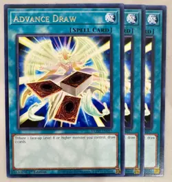 x3 Advance Draw - VASM-EN057 - Rare - 1st Edition Yu-Gi-Oh! M/NM - Image 1