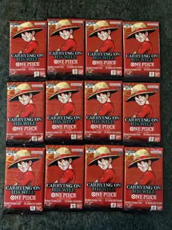 One Piece Carrying On His Will OP-13 LOT OF 12 Sealed Booster Packs English New - Image 1