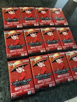 One Piece Carrying On His Will OP-13 LOT OF 12 Sealed Booster Packs English New - Image 4