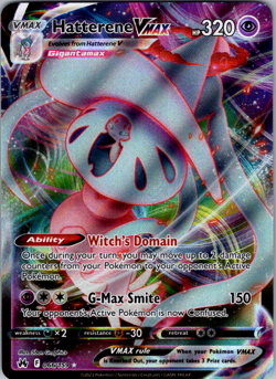 Hatterene VMAX - 066/159 - Pokemon Crown Zenith Sword Shield Ultra Rare Card NM - Image 1