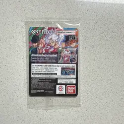 Bandai Namco One Piece CCG Monkey.D.Luffy US Voyage Promo Full Art Holo Card - Image 2