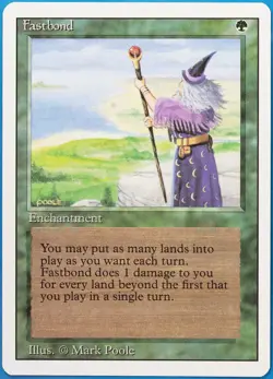 Fastbond Revised NM (Rare Reserved List MTG Magic Card) (ID# 512512) ABUGames - Image 1
