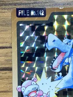 Pokemon Carddass Prism Card Aerodactyl File No.142 Bandai Pocket Monsters 1997 - Image 4