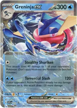 Greninja ex SVP 054 Black Star Promo Holo Rare Pokemon TCG Card - Image 1