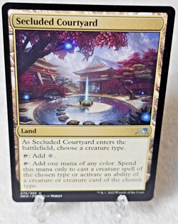 MTG Secluded Courtyard Kamigawa Neon Dynasty #275 Magic the Gathering Card NM - Image 1