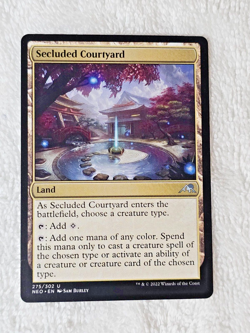 MTG Secluded Courtyard Kamigawa Neon Dynasty #275 Magic the Gathering Card NM - Image 2