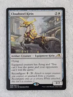 MTG Cloudsteel Kirin #8 Kamigawa Neon Dynasty Magic Gathering Card Rare NM - Image 2