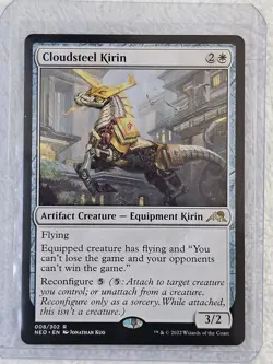 MTG Cloudsteel Kirin #8 Kamigawa Neon Dynasty Magic Gathering Card Rare NM - Image 5