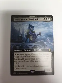 Throne of Eldraine #350 Ayara, First of Locthwain (Extended Art) - Image 1