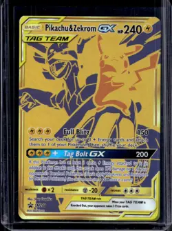 2016-19 Pokemon SM Black Star Promos Pikachu & Zekrom Tag Team #SM248 - Image 1