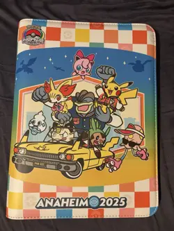 Pokemon World Championships 2025 Anaheim Multicolor Binder Pikachu Jigglypuff - Image 1