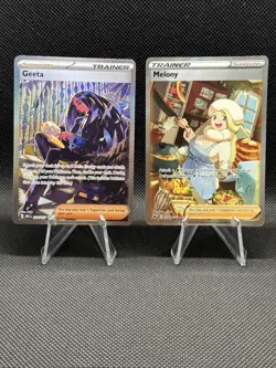Pokemon TCG 9 Alt Art Trainer Supporter Cards Crown Zenith Paldean Fates & More - Image 3
