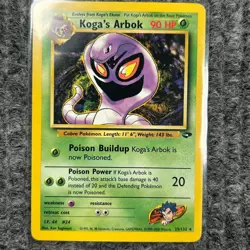 Vintage Pokemon Gym Challenge Koga's Arbok 25/132 Rare NM - Image 1