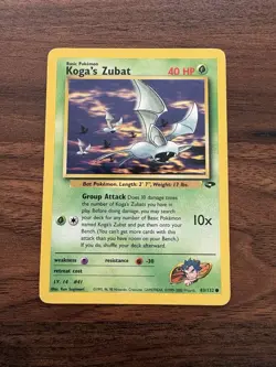 Koga's Zubat - Gym Challenge 083/132 - Common - Pokemon TCG MP - Image 1
