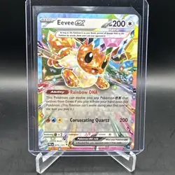 Pokemon Prismatic Evolutions Eevee ex 075/131 TCG Double Rare Holo - Image 1