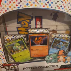 Pokemon TCG Scarlet & Violet 151 Poster Collection Box 3 Packs New Sealed 820650853166 - Image 2