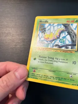 Weedle 69/102 Base Set Unlimited Pokemon 1999 WOTC Vintage Cheap! - Image 3