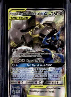 2016-19 Pokemon SM Black Star Promos Lucario & Melmetal #SM192 - Image 1