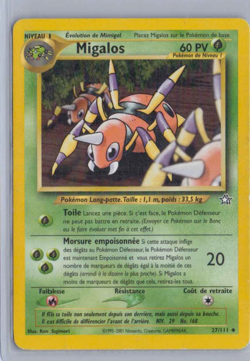 2000 Pokemon Neo Genesis Migalos (Ariados) 27/111 Uncommon French - Image 1