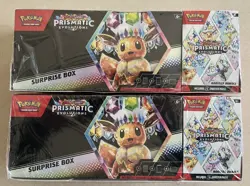 (2) Pokemon Prismatic Evolutions Surprise Box + Booster Bundle Sam’s Club Sealed - Image 1