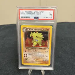 Pokemon Dark Tyranitar Holo Rare Neo Destiny 2002 PSA 7 - Image 1