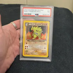 Pokemon Dark Tyranitar Holo Rare Neo Destiny 2002 PSA 7 - Image 2