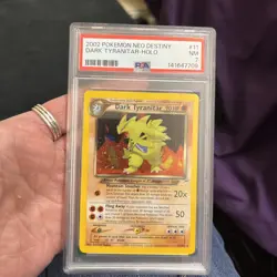 Pokemon Dark Tyranitar Holo Rare Neo Destiny 2002 PSA 7 - Image 4