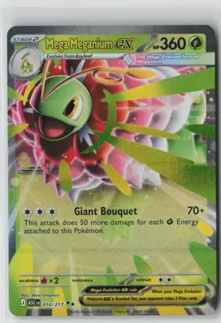 Pokemon Mega Meganium ex #010/217 ME: Ascended Heroes Near Mint or Better - Image 1