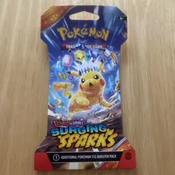 Pokemon TCG: Surging Sparks Sleeved Booster Pack - New - Pikachu Art Variant (b) - Image 1