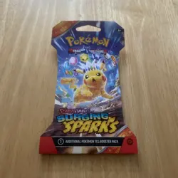 Pokemon TCG: Surging Sparks Sleeved Booster Pack - New - Pikachu Art Variant (b) - Image 2