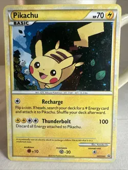 Pikachu #HGSS03 SWIRL Black Star Promos 2010 Pokemon HGSS - Image 1