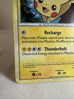 Pikachu #HGSS03 SWIRL Black Star Promos 2010 Pokemon HGSS - Image 5