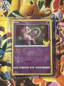Pokemon TCG Mew Holo Rare Celebrations 25th Anniversary - Image 1