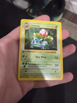 Pokemon TCG Ivysaur 1st Edition Base Set Shadowless HIGHLY gradeable - Image 1