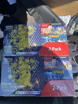 Pokemon Surging Sparks Elite trainer Box Booster Bundle Costco 2-pack - Image 1