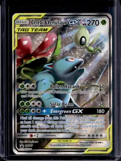 2016-19 Pokemon SM Black Star Promos Celebi & Venusaur Tag Team #SM167 - Image 1