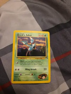 Pokemon Brock's Zubat #24 Gym Heroes Rare - Image 2