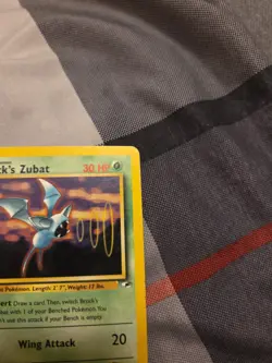 Pokemon Brock's Zubat #24 Gym Heroes Rare - Image 4