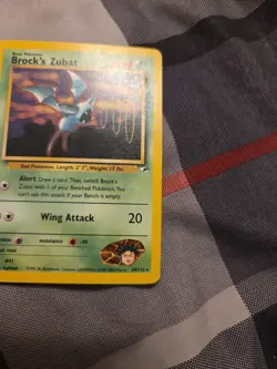 Pokemon Brock's Zubat #24 Gym Heroes Rare - Image 5