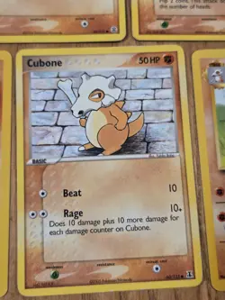 Lot 5 Cubone + Marowak Pokemon Trading Cards 1999 2004 Wizards - Image 3