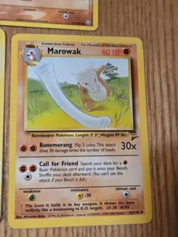 Lot 5 Cubone + Marowak Pokemon Trading Cards 1999 2004 Wizards - Image 4